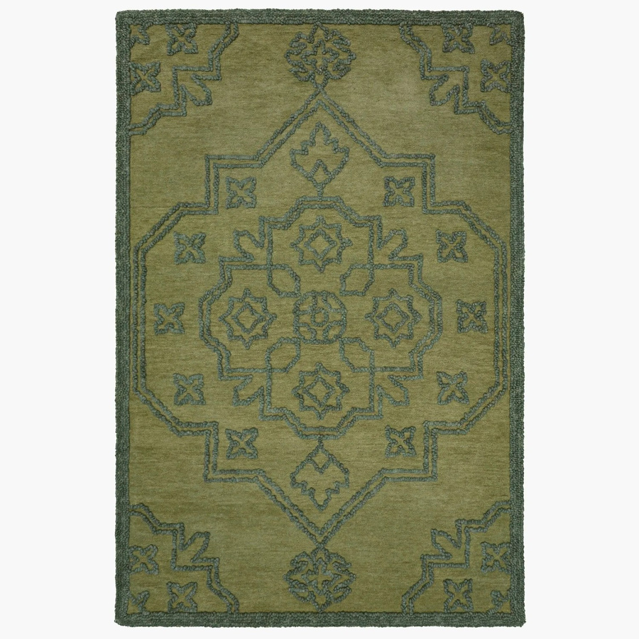 Flair Rugs Wollteppich Sable Vintage in Grün, B/T: 200 x 290 cm - Bild 2
