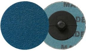 Klingspor Quickchange Disc QRC 411 Schleifscheibe für Metall, Korn 36, Blau - Bild 1