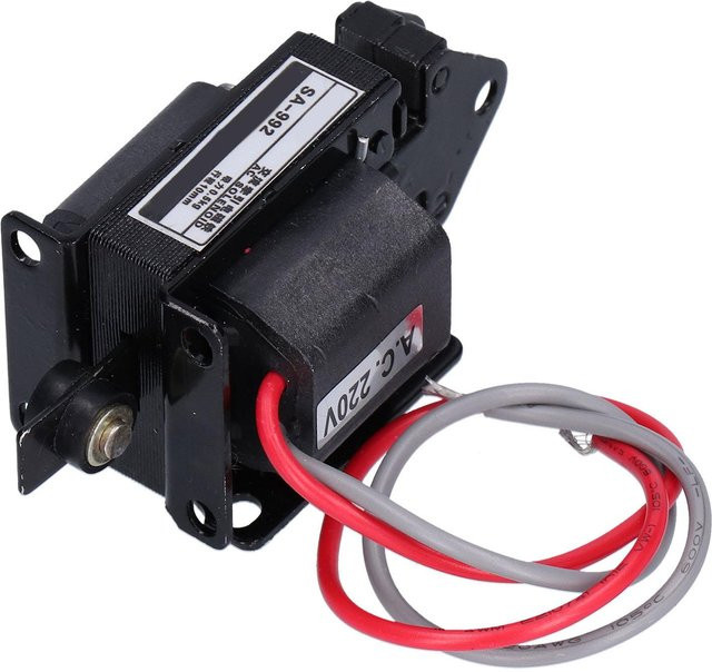 BERM Push-Pull-Elektromagnet Traktionssolenoid SA992 AC220V in Schwarz mit 0,5 kg Saugkraft und 10 mm Hub - Bild 1