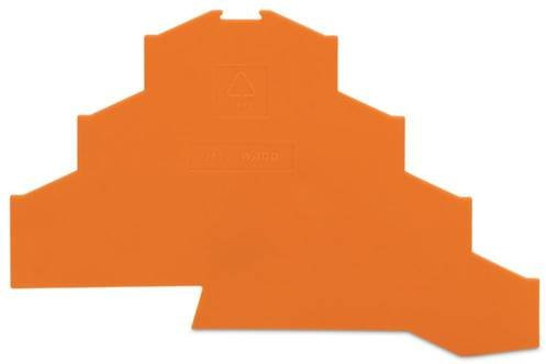 WAGO 281-366 Abschluss- und Trennplatte Orange 100 Stück - Bild 1