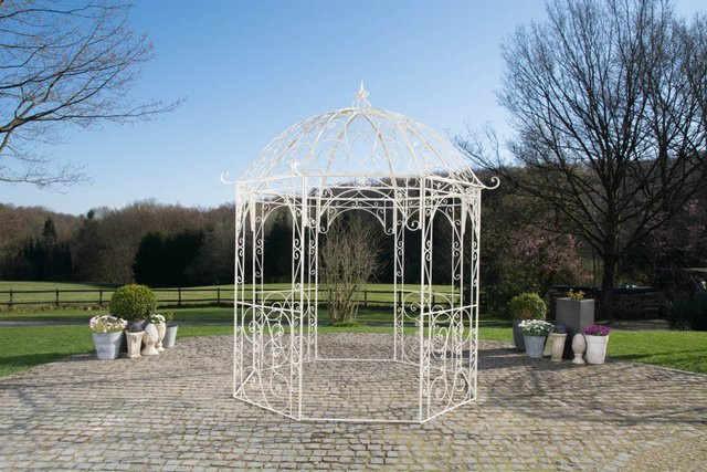 TPFGarden Pavillon Layla Rankhilfe aus Stahl in Antik-Creme - Bild 1