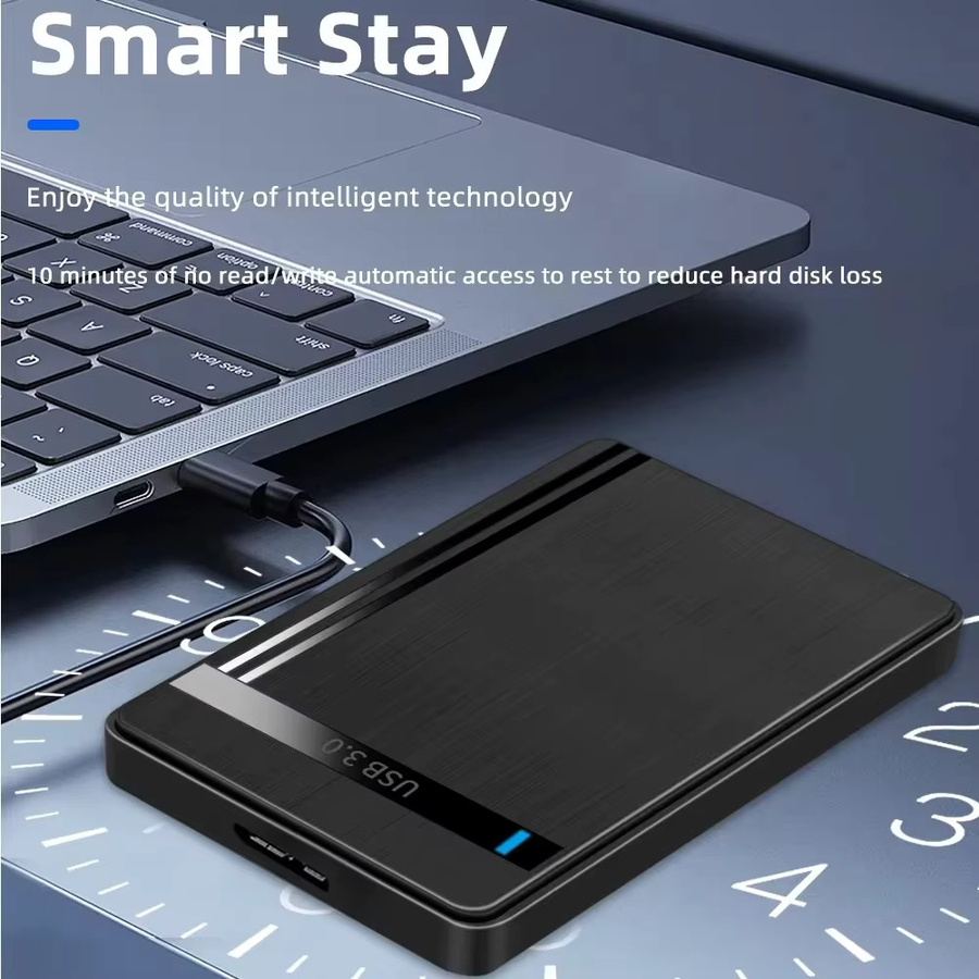 Kebidu USB 3.1 2,5 Zoll SATA HDD SSD Gehäuse mit UASP Unterstützung, Schwarz - Bild 3