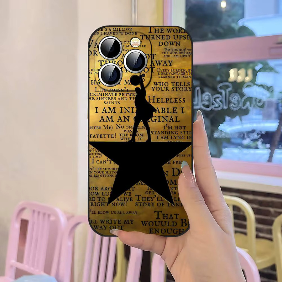 A-Hamilton Musical Lyrics Handyhülle aus weichem Silikon für Apple iPhone Modelle in Multicolour - Bild 3
