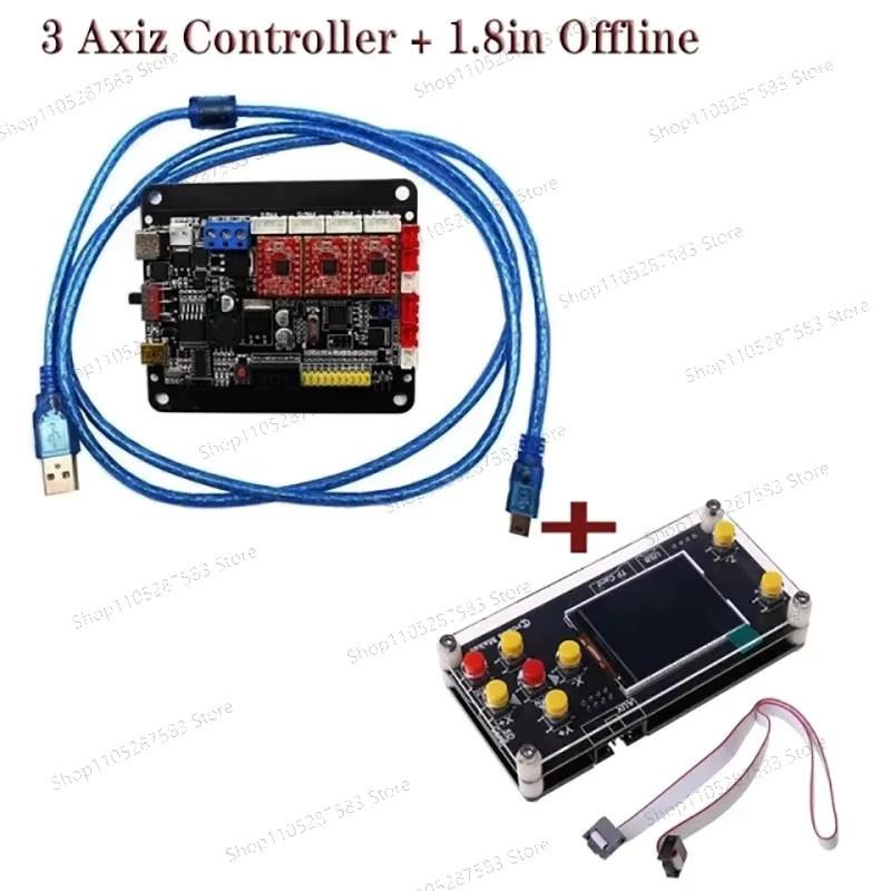 CNC 3018 GRBL 1.1 Controller mit 3-Achsen Schrittmotor-Steuerung und doppelter Y-Achse inklusive USB-Treiberplatine und Laserplatine - Bild 4
