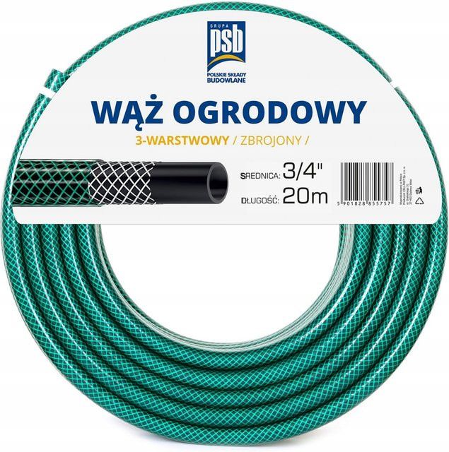 Cellfast Economic PSB Gartenschlauch 3/4 Zoll, 20 m, grün/türkis - Bild 1