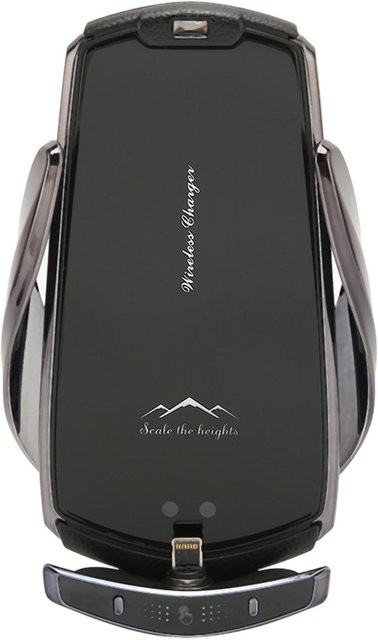 OutsideWorld Kabellose Auto-Handy-Ladehalterung mit intelligenter automatischer Induktion in Grau - Bild 1