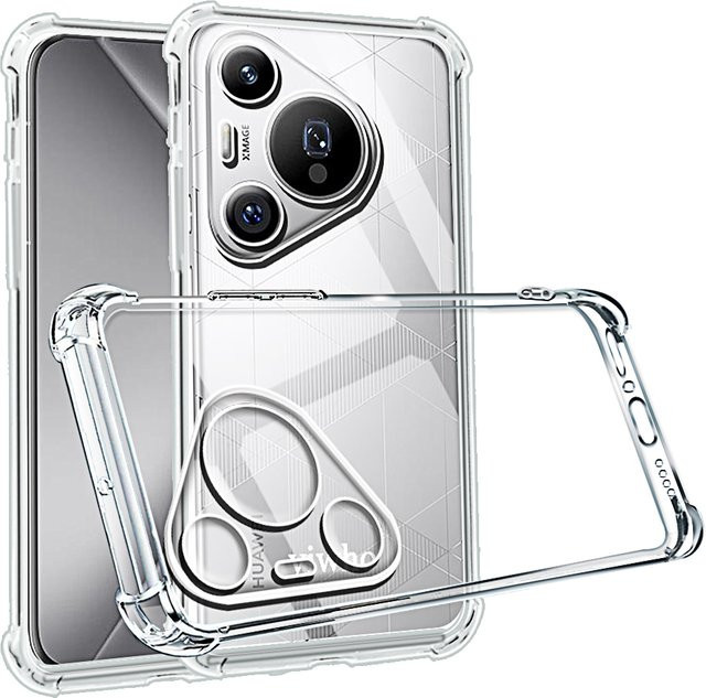 Stoßfeste und transparente Handyhülle aus weichem TPU für Huawei Pura 70 Pro Plus, P70, P60 und P50 Pro - Bild 1