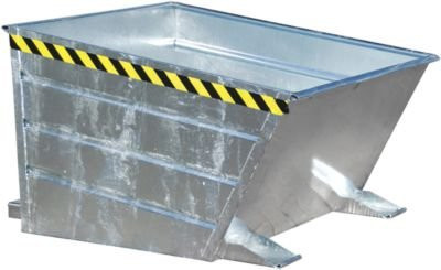 Kippbehälter VD 500 von Bauer, verzinkt, silber, B/T/H: 126,0 x 80,0 x 73,0 cm - Bild 1