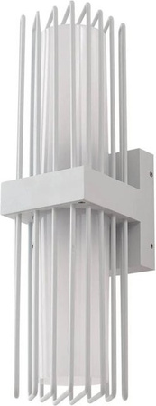 Lucande Wandleuchte Außen Chandan 2-flammig Modern Weiß aus Aluminium mit E27 Fassung und IP54 Schutz