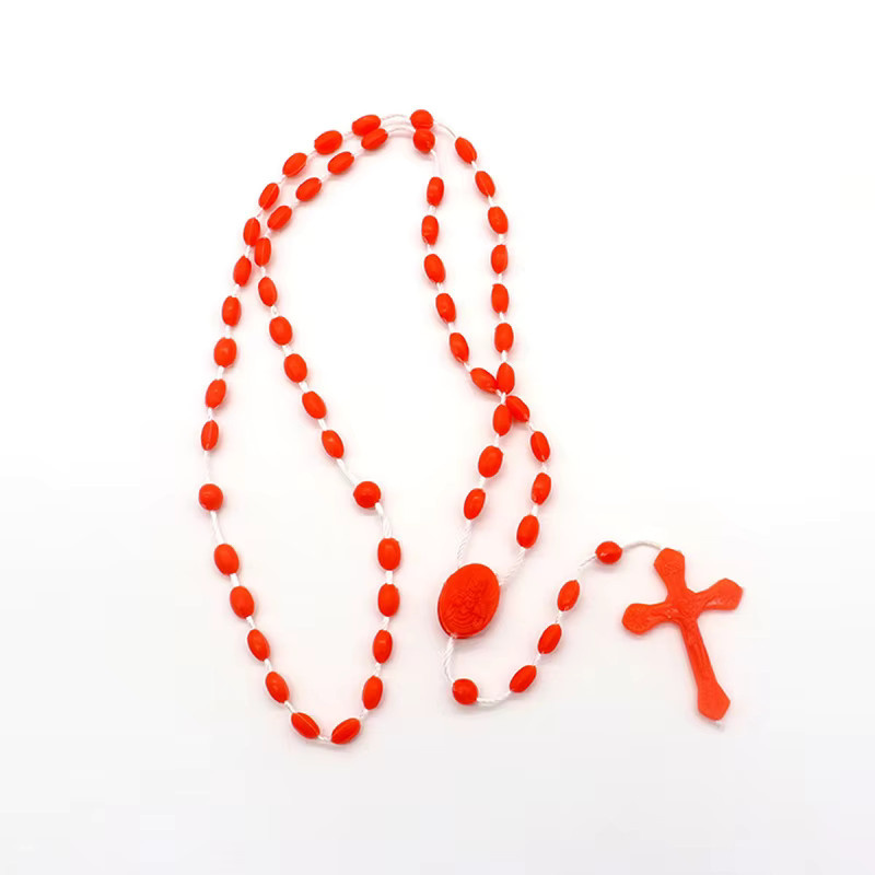 Velishy Katholisches Christus Jesus Kruzifix aus Kunststoff als Wandkreuz zur kirchlichen Dekoration - Bild 2