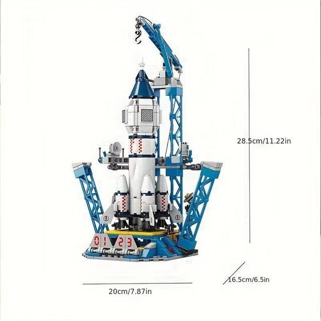 Yiran toy Space Shuttle Rakete Baustein Weltraum 2-teiliges Set ab 6-12 Jahren - Bild 1