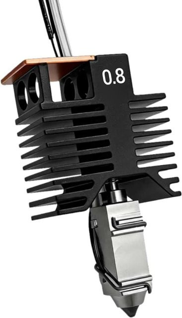 Snapmaker Hotend-Kit Ersatzteil für U1 3D-Drucker mit 0,8 mm Düse, 48 W Keramikheizung und hohem Durchfluss, Schwarz - Bild 1