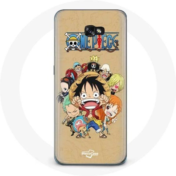 Samsung A5 2016 Handyhülle im One Piece Manga Straw Hat Pirates Design, Multicolor - Bild 1