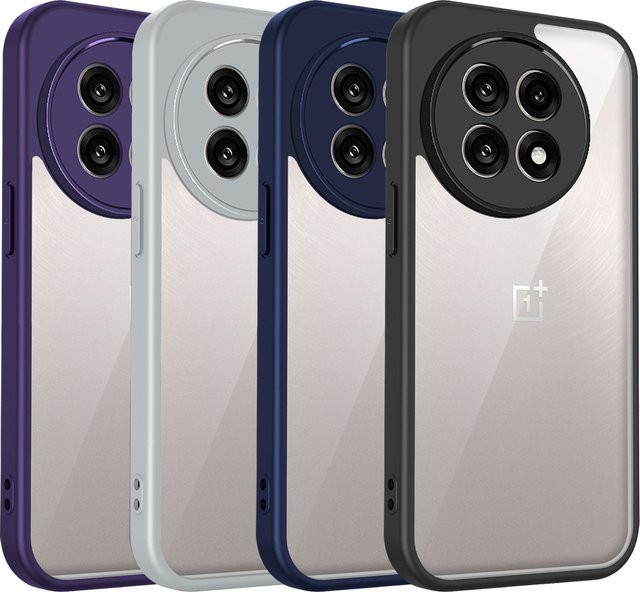 OnePlus 13R 5G Silikon Hülle, stoßfestes Luftkissen-Design, transparent matt - Bild 1