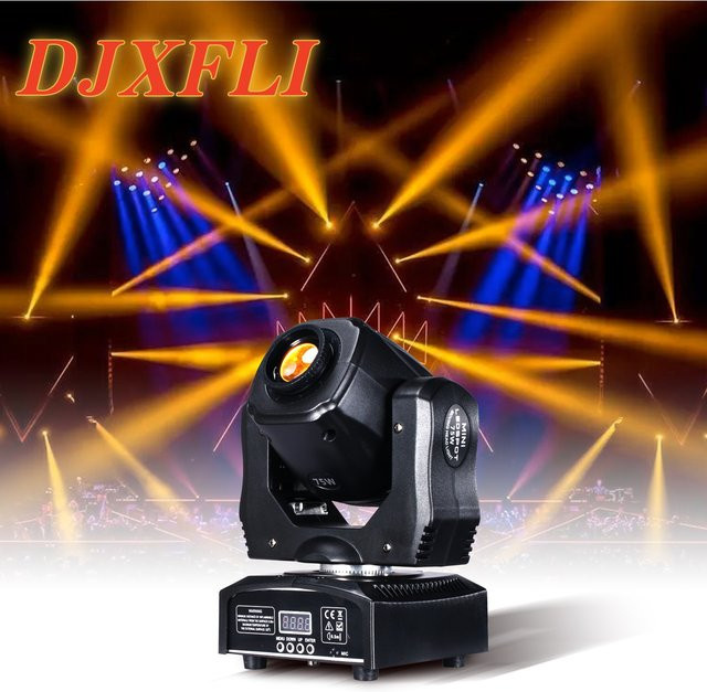 DJXFLI 75W LED Moving Head Scheinwerfer mit RGB-Effekten in Schwarz - Bild 1