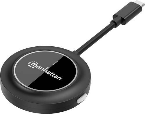 Manhattan HDMI-Funkübertragung Sender mit USB-C, Schwarz, Reichweite 30m, 1920 x 1080 Pixel - Bild 1
