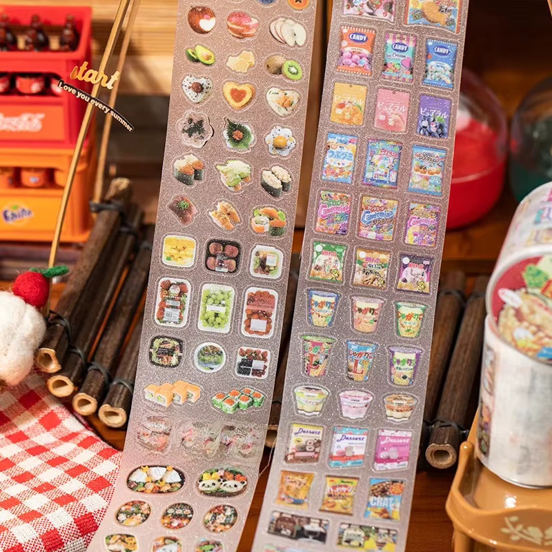 Dekoratives Showa Washi Klebeband im Cartoon-Design, Mehrfarbig, für Scrapbooking und DIY-Projekte - Bild 3