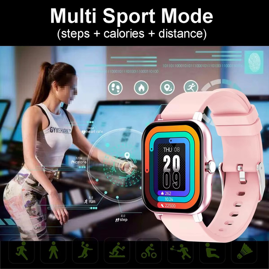 Ola Esporte Multifunktionale Smartwatch für Männer und Frauen in Schwarz mit Bluetooth, Telefonfunktion und Schlafüberwachung - Bild 3