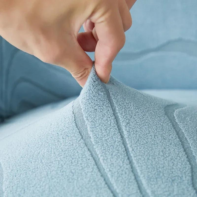 Yiran Furniture Esszimmerstuhlbezüge aus Jacquard Stretch-Stoff für gebogene Sessel und Stühle, Einfarbig - Bild 2