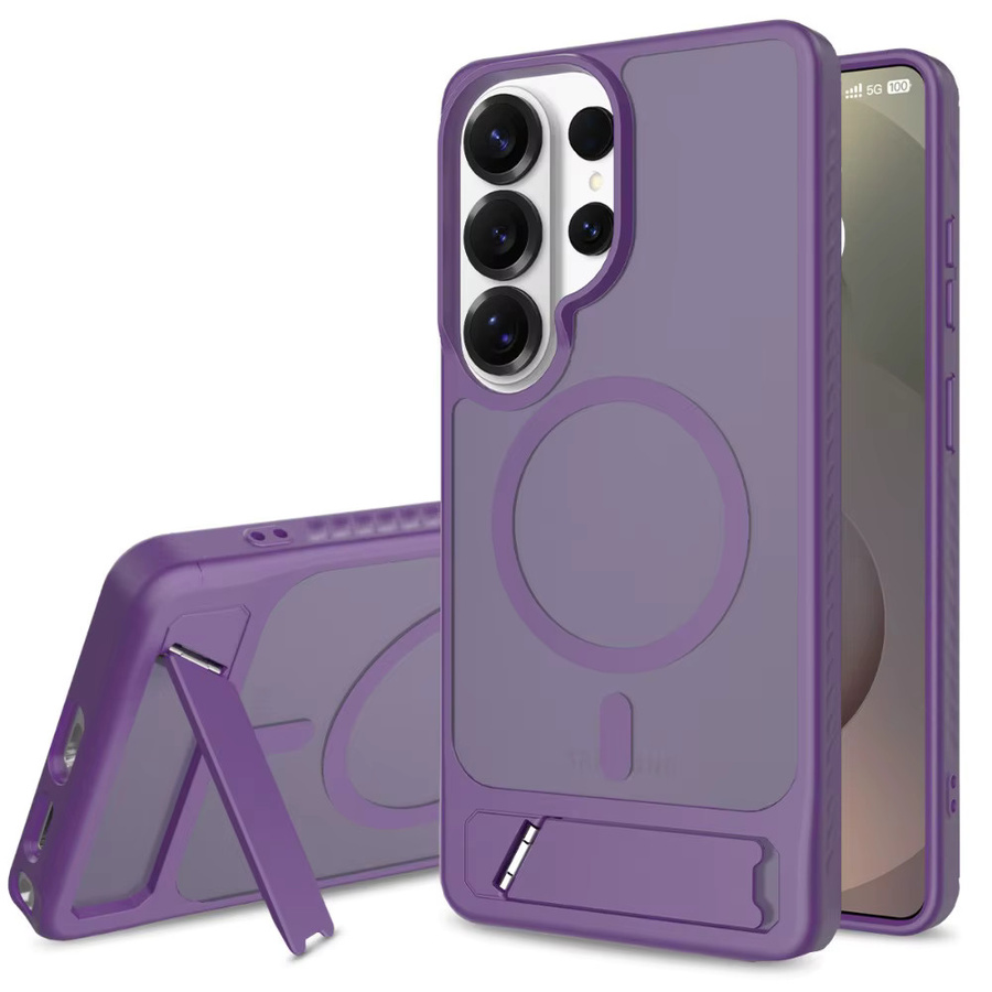 Matte transparente magnetische Standhülle für Samsung Galaxy S26 Ultra, S26 Edge, S25, S24 und S23 Ultra Plus mit MagSafe Wireless Charging Unterstützung - Bild 2