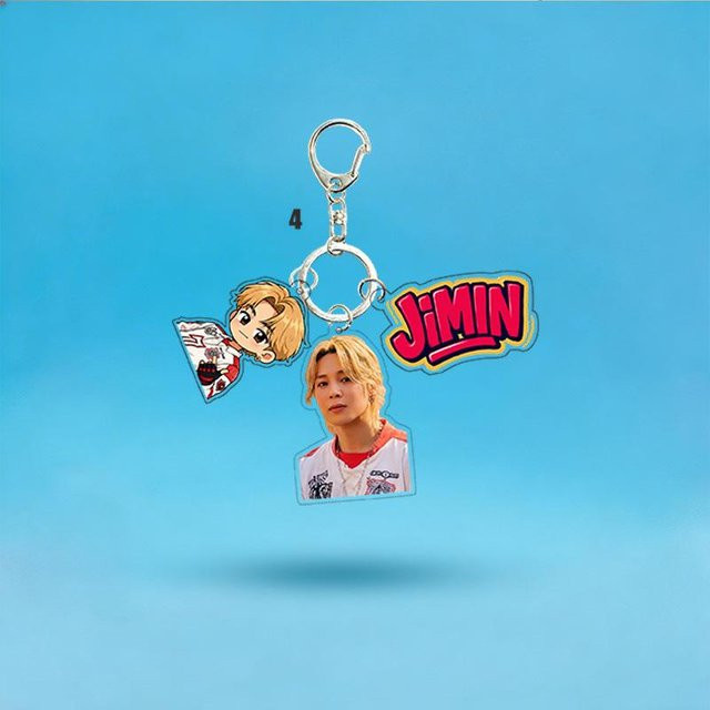 BTS Schlüsselanhänger Set, Acryl, 3 Stück, Unisex - Bild 1
