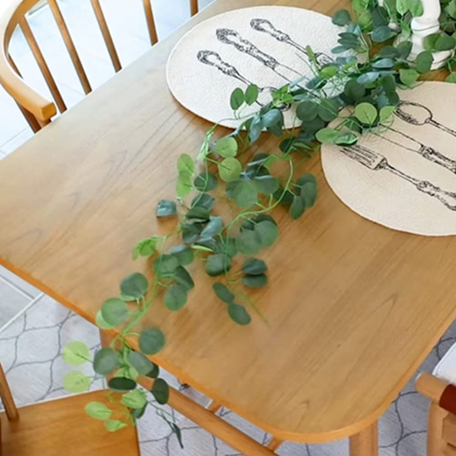 Künstliche Eukalyptus-Pflanzen als grüne Ranken für deine Dekoration, Länge: 200 cm - Bild 2