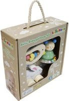 VEDES Activity Spiel- und Geschenkset aus Holz mit Kaninchen, Bär und Vögelchen für Babys ab 0 Monaten - Bild 1