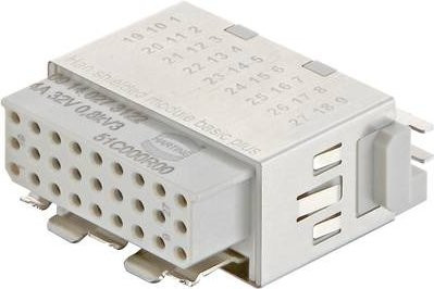 HARTING Einzelmodul 27 Crimpen in Weiß - Bild 1
