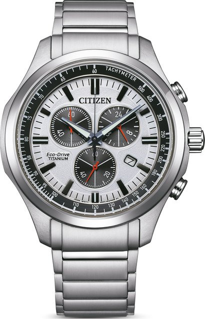 Citizen Chronograph, Solar, Titanium, 43 mm, Herren, Schwarz - Bild 1