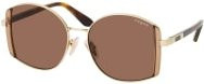 Vogue VO 4267S Sonnenbrille, Rund, Vollrand, Metall, Gold, Braun, Damen - Bild 1