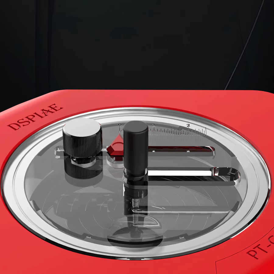 DSPIAE PT-C Integrierter Kreisschneider in Rot mit Wolfram-Schneidbit aus Aluminiumlegierung und ABS, B/T/H: 9,55 x 9,55 x 3,1 cm - Bild 3
