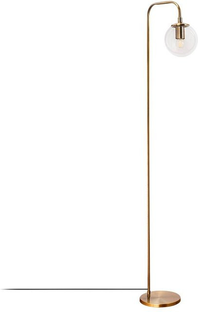 Opviq Stehlampe Viran in Bronze mit Glas und Metall, E14, B/T/H: 27 x 27 x 146 cm - Bild 1