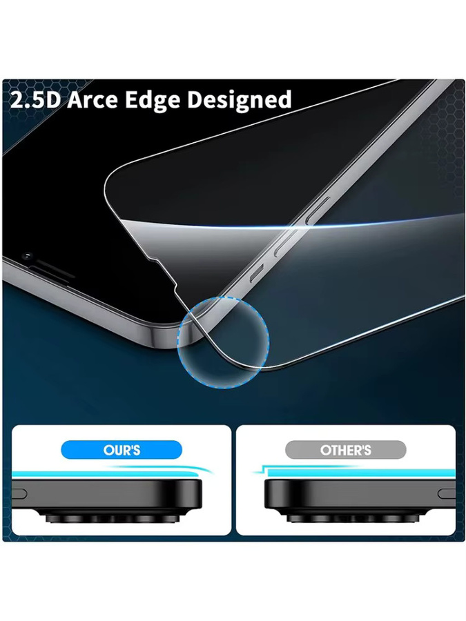 4er-Pack Displayschutz aus gehärtetem Glas für Apple iPhone 11 bis iPhone 17 Pro Max, transparent - Bild 7