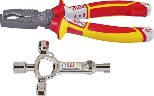 NWS MultiCutter VDE 748 Multifunktionszange in Rot aus Stahl für 5 bis 16mm² und 8 bis 13mm - Bild 1