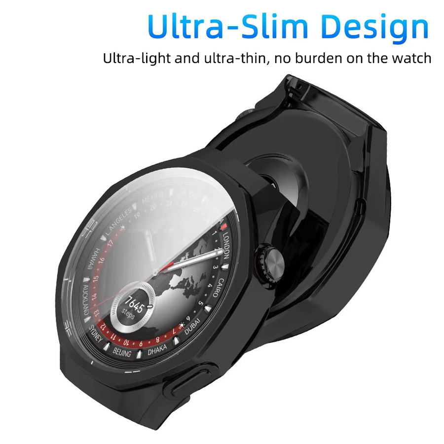 FancyWrist TPU-Hülle für Huawei Watch 5, GT5 und GT5 Pro (41 mm, 42 mm, 46 mm) mit Displayschutzfolie, transparent - Bild 3