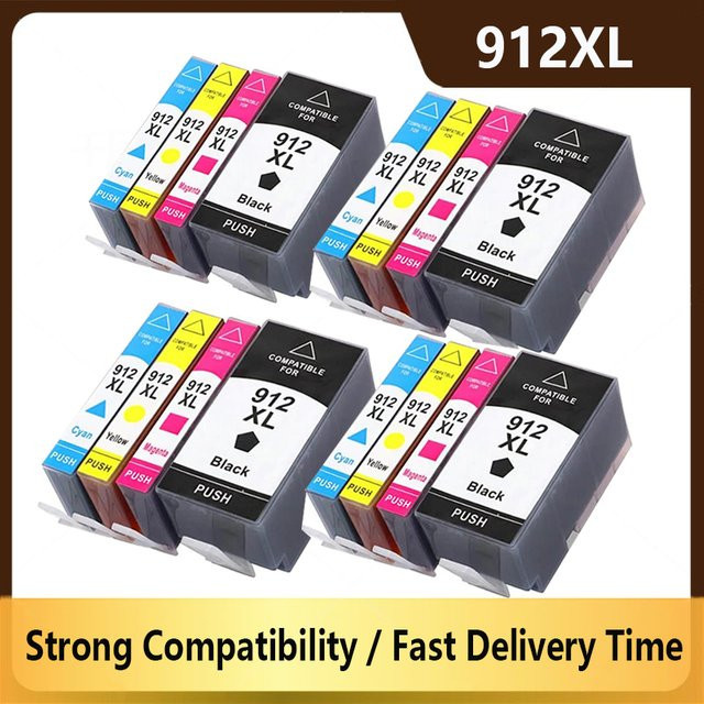 HP 912 912XL Tintenpatrone für OfficeJet 8010 8012 8013 8014 8015 8017 8018 8020 8022 8023 8024 8025 8026 8028 Drucker - Bild 1