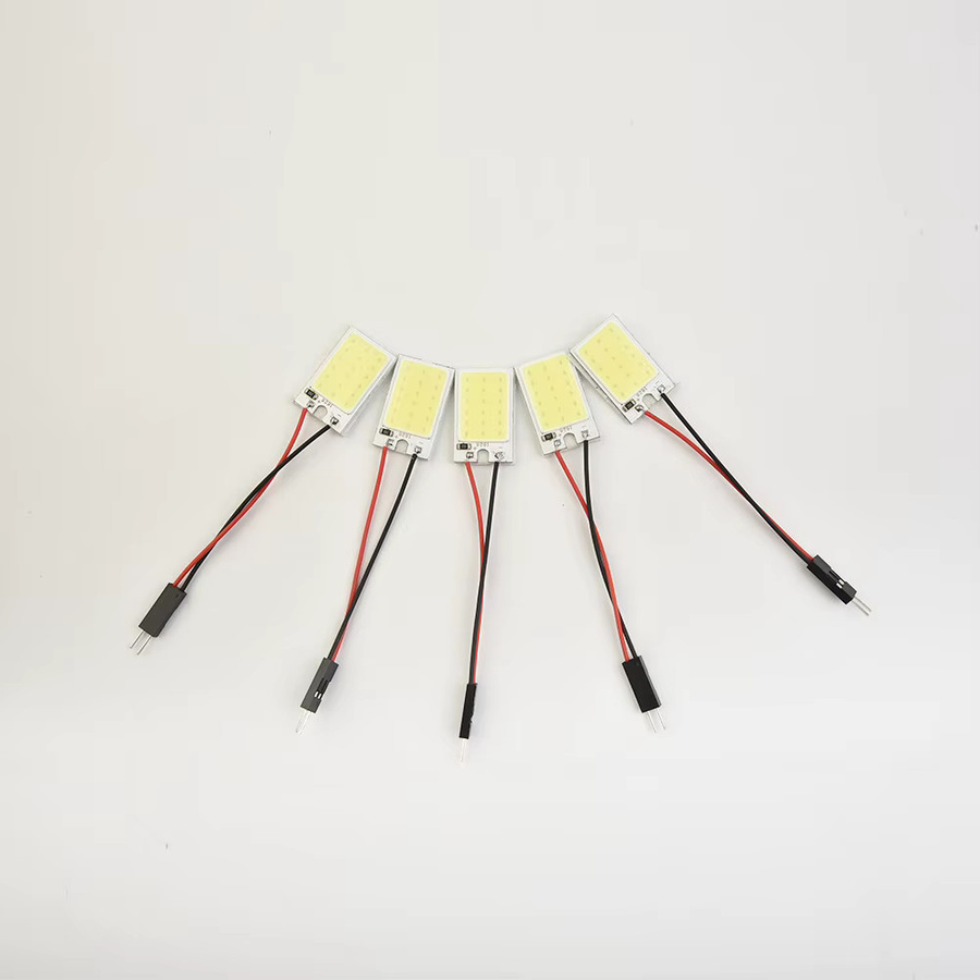SUITU 5er Set LED Festoon Innenraumbeleuchtung T10 COB 18 LED Weiß 12V Länge: 31 mm bis 39 mm - Bild 1