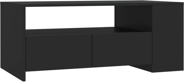 vidaXL Couchtisch Modell 3 in Schwarz aus Holzwerkstoff, B/T/H: 102 x 55 x 42 cm - Bild 1