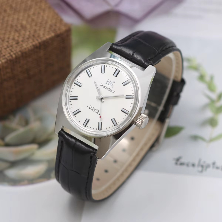 HEIMDALLR Armbanduhr, Handaufzug, Edelstahl, Leder, Silber, Herren - Bild 6