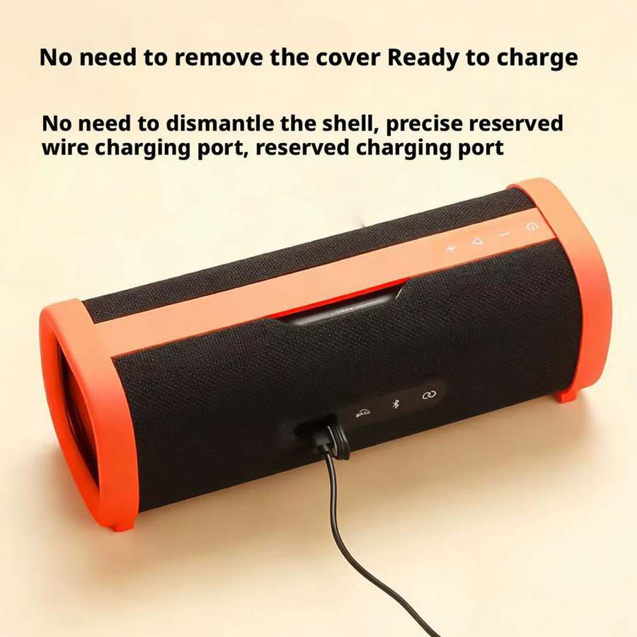 Sturzsichere Silikon-Schutzhülle für Xiaomi Sound Party Lautsprecher in Orange - Bild 2