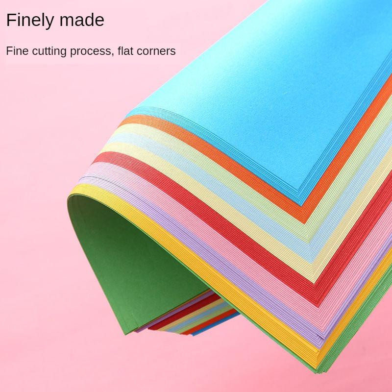 Yiran Furniture Origami-Kunstpapier Set, 100 Stück buntes Dekorpapier im A4-Format für Kinder und DIY-Kunsthandwerk, Multicolor - Bild 2