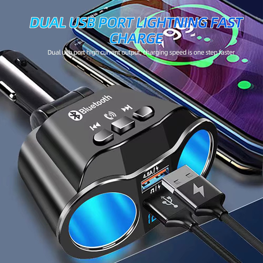 Kebidumei USB Auto Ladegerät mit Digital Display, PD und QC3.0 Schnellladegerät für 12V/24V, Schwarz - Bild 5