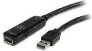 StarTech.com Aktives USB 3.0 SuperSpeed Verlängerungskabel USB Typ A Stecker auf USB Typ A Buchse, Schwarz, 10 m - Bild 1