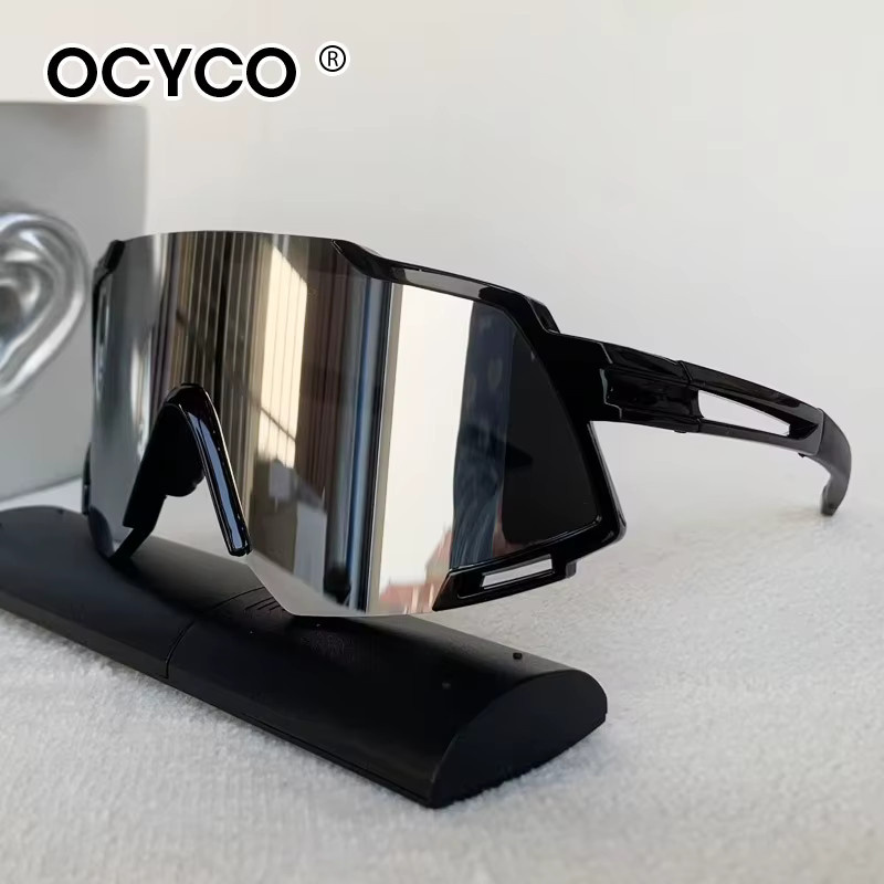 OCYCO Sportsonnenbrille, Übergroß, Wrap, Silver, Unisex, Plastic - Bild 4