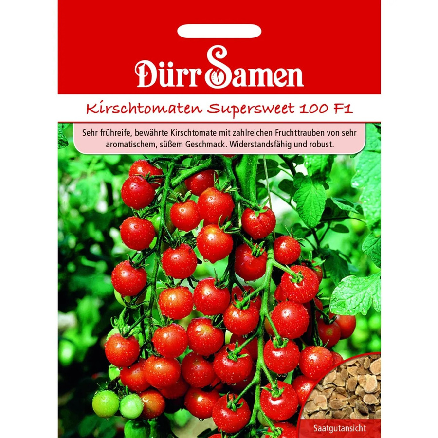 Dürr Kirsch-Tomaten Supersweet 100 F1 Saatgut - Bild 2