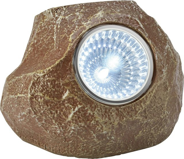 LED-Solar-Dekoleuchte in Steinoptik, Farbe Braun - Bild 1