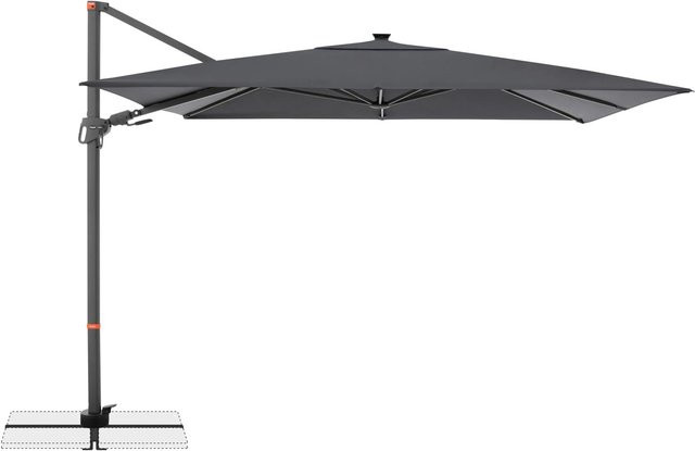 Doppler Ampelschirm myZone LED Pendel in Anthrazit mit Aluminiumgestell und Polyester-Gewebe, B/H: 300 x 250 cm - Bild 1