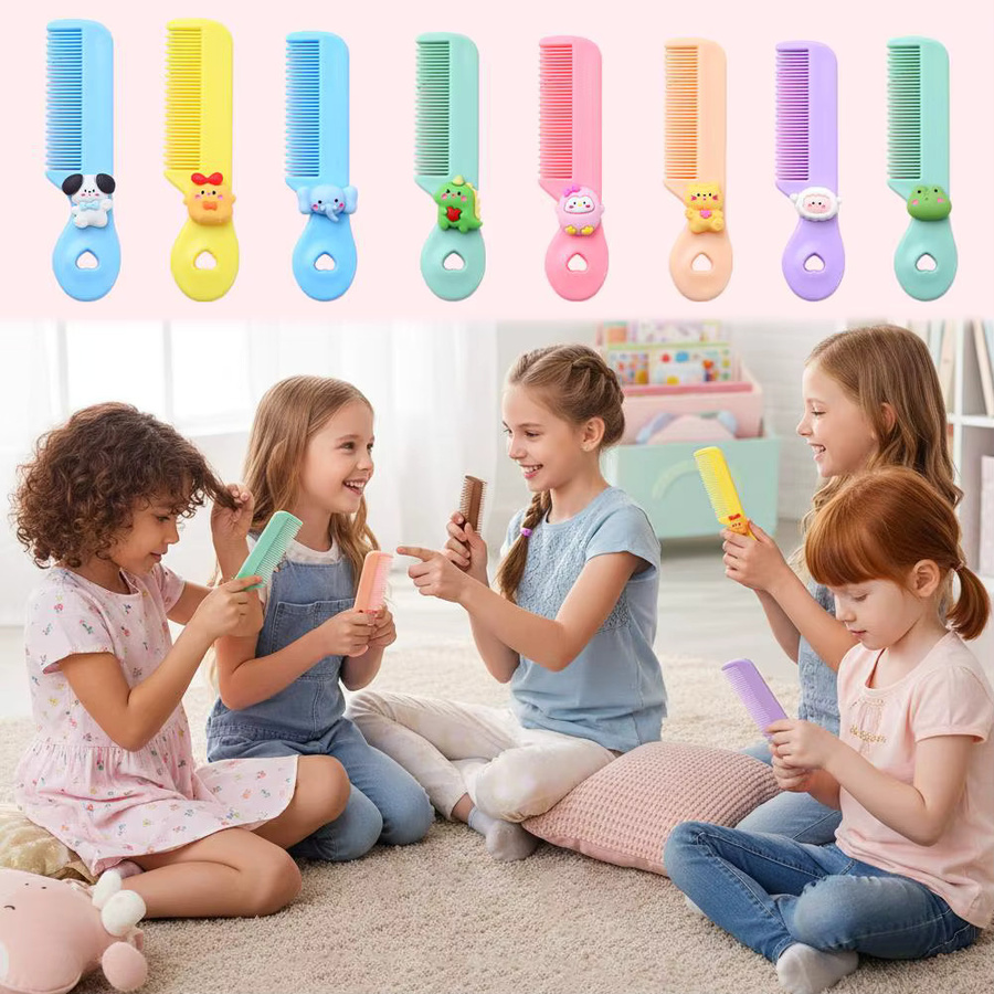 Kinder Haar Kamm mit runden Zähnen und Mini Tasche - Bild 2