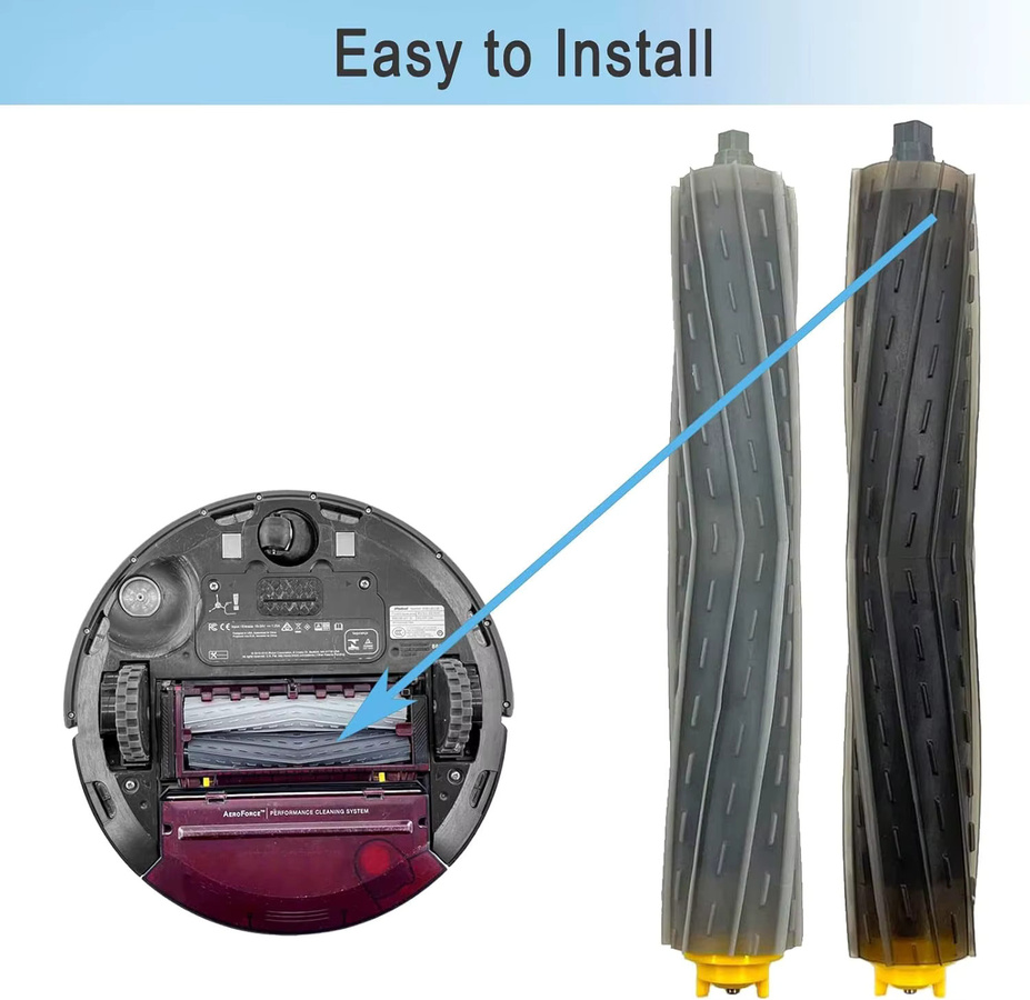 iRobot Roomba Multi-Surface-Gummibürstenrolle für 800 und 900 Serie in Grau - Bild 4