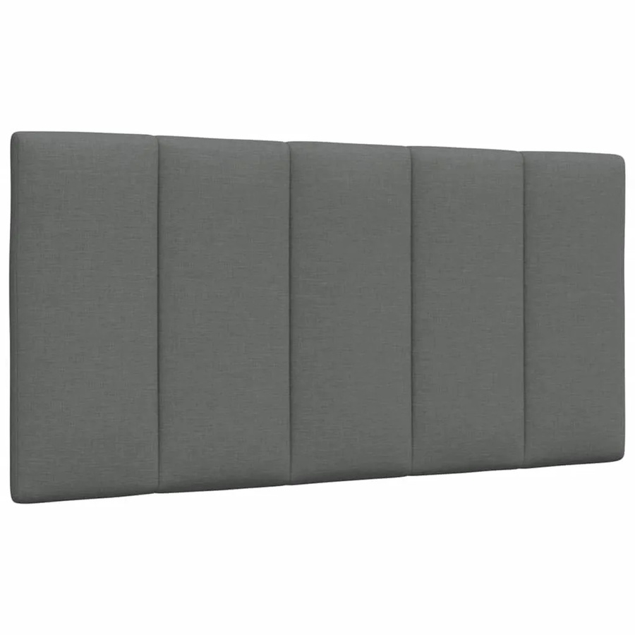 vidaXL Kopfteil-Kissen Hanko Dunkelgrau mit Linien-Design aus Stoff, Breite: 100-120 cm, Höhe: 45 cm - Bild 2